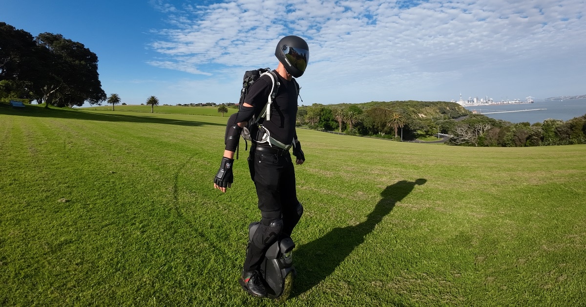 EUC riding on grass at Takaparawhau