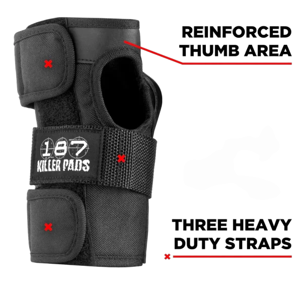 187 Killer Pads wrist guard black