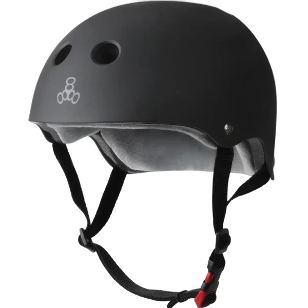 Triple8 certified helmet sweat saver black rubber