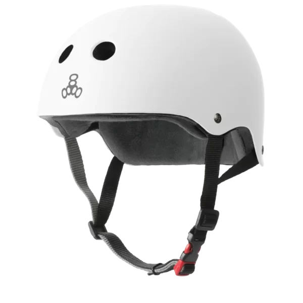 Triple8 certified helmet sweat saver white rubber