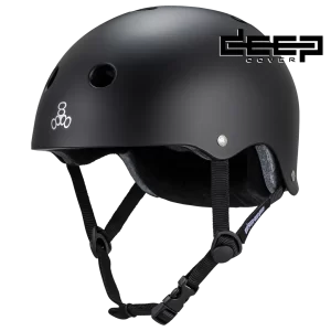 Triple 8 Helmet Deep Cover Black Matte