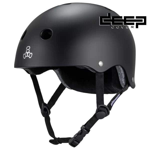 Triple 8 Helmet Deep Cover Black Matte