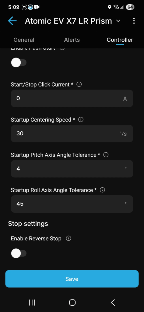 Fungineers Quick Start Floaty Controller Settings