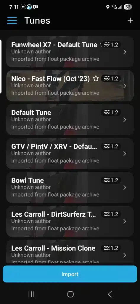 Fungineers Quick Start Tune List