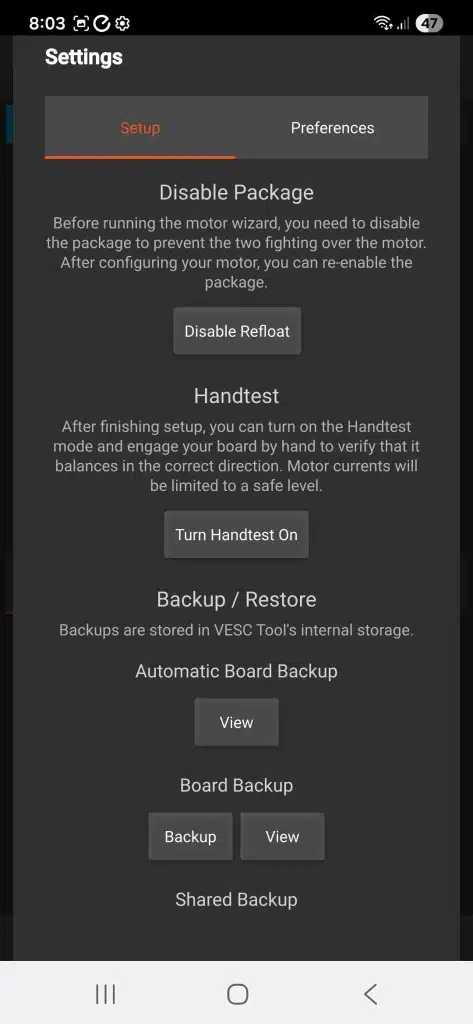 Fungineers Quick Start VESC Tool Backup Refloat Configs