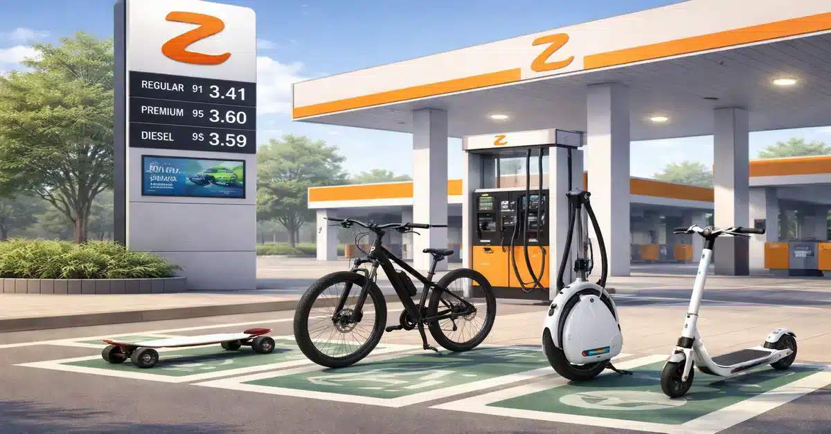 Petrol Station With PEVs